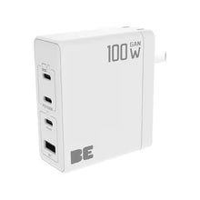 Blu Element Wall Charger Multi Port GaN 100W PD & QC3 Black